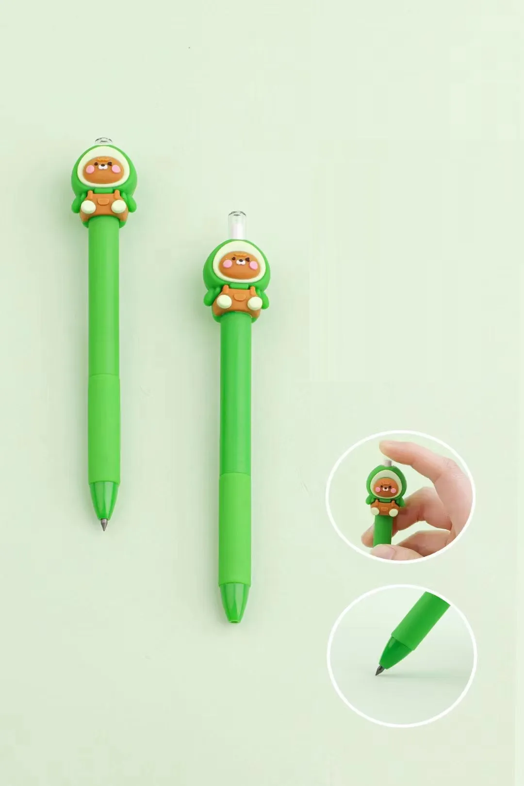 21808 AVOCADO ANIMAL RETRACTACTABLE PENCIL-24