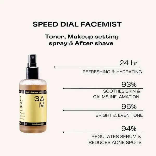 3 AM Speed Dial Hydrating Face Mist Spray