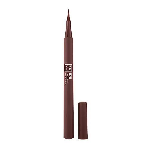 3INA The Color Pen Eyeliner 575 - Ultra Fine Tip 14H Brown Longwear Liquid Liner - Vibrant Colors, Matte, Smudgeproof, Flake Proof Eye Makeup - Cruelty Free, Paraben Free, Vegan Cosmetics - Brown