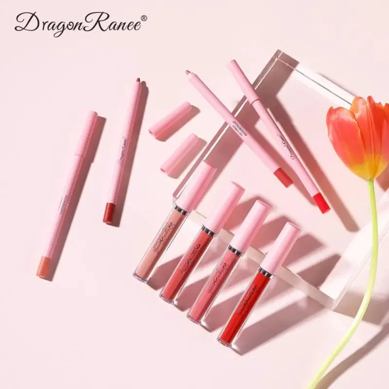 4pcs Lip Gloss Lip Liner Pen Set