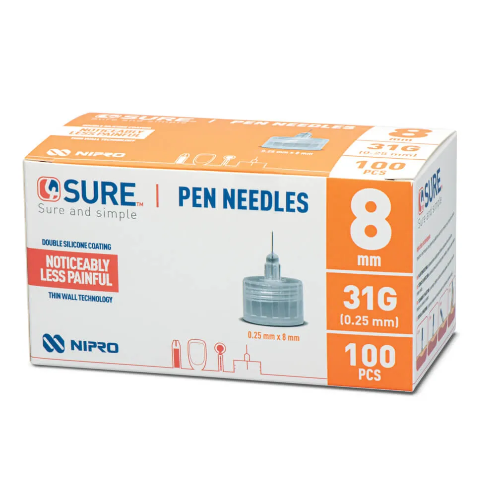 4SURE Pen Needles 31G (100 pcs) VAT Relief