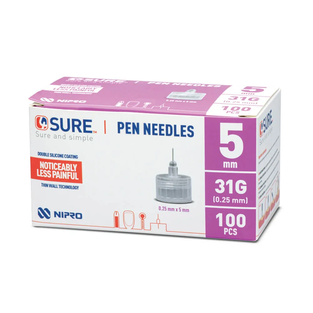 4SURE Pen Needles 31G (100 pcs) VAT Relief