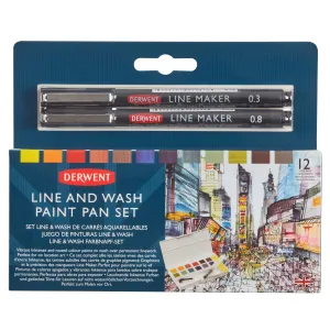 Derwent Line and Wash Paint Pan Set