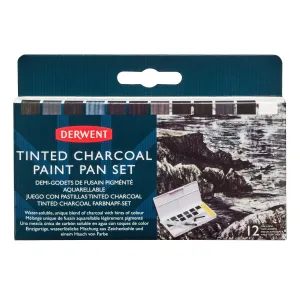 Derwent Tinted Charcoal Paint Pan Set