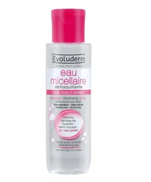 Evoluderm Micellar Cleansing Water For Dry And Sensitive Skins