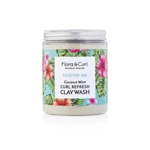 Flora & Curl Coconut Mint Curl Refresh Clay Wash 8.5oz