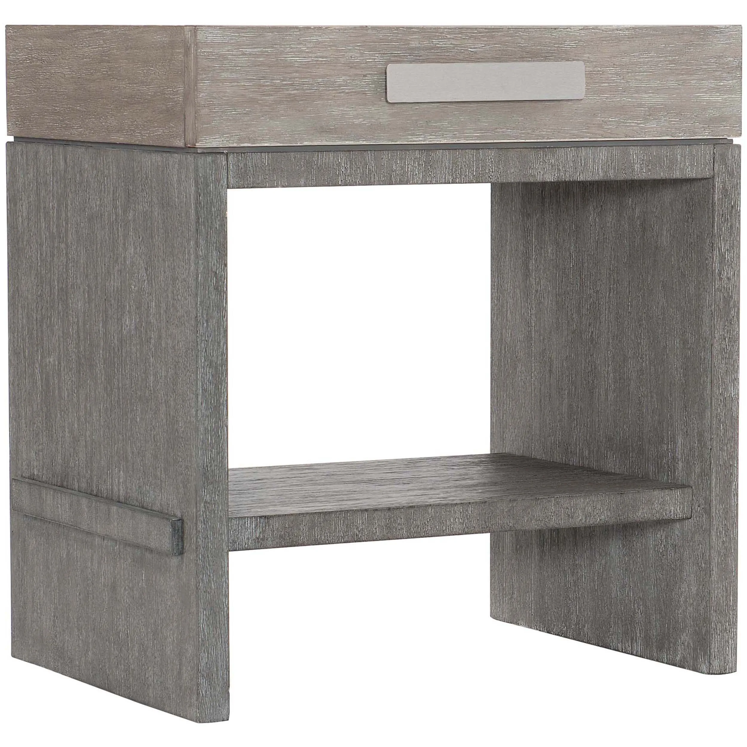 Foundations 1 Drawer Nightstand, Light Shale