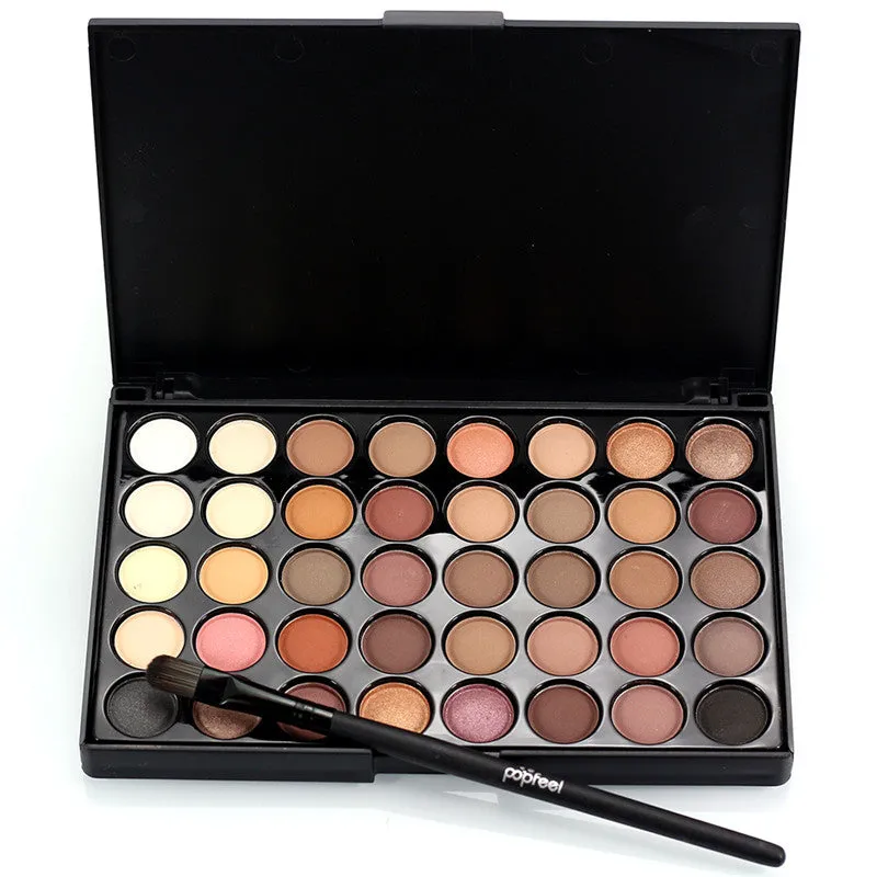 Iconic beauty 40 colors pigmented eyeshadow palette