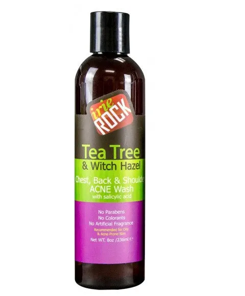 Irie Rock Tea Tree And Witch Hazel Chest Back And Shoulder Acne Wash