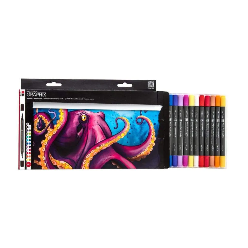 Marabu Aqua Pen Set 24 pack Octopy*