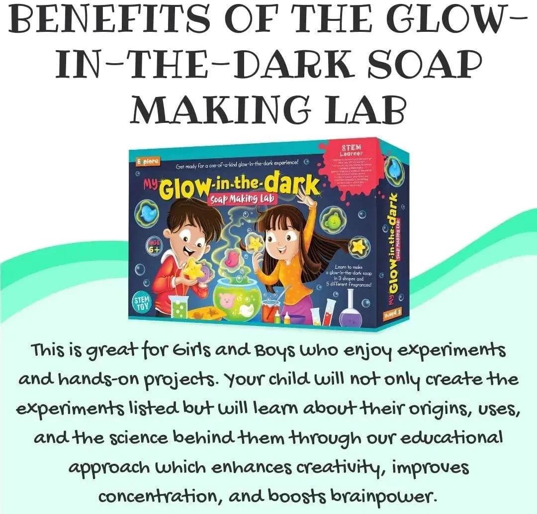 My Glow In The Dark Soap Making Lab, STEM Learning