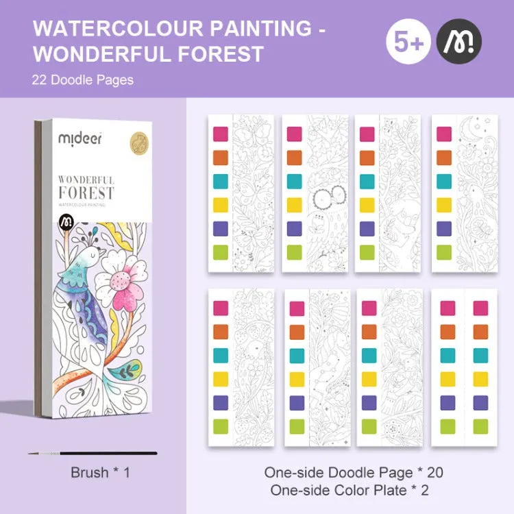 Paint With Water Booklet | Wonderful Forest