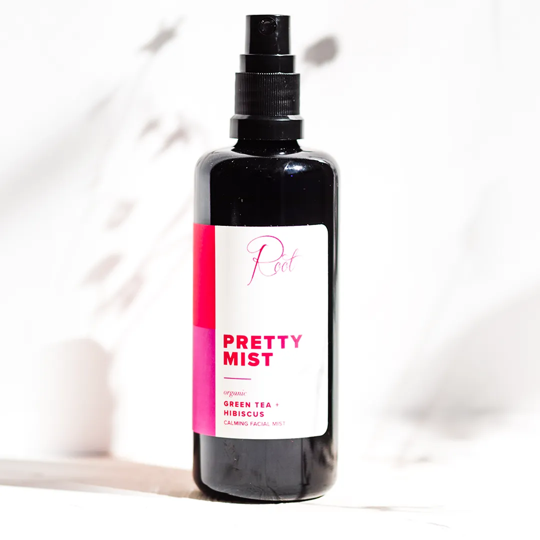 Pretty Mist Green Tea   Hibiscus Organic Facial Mist