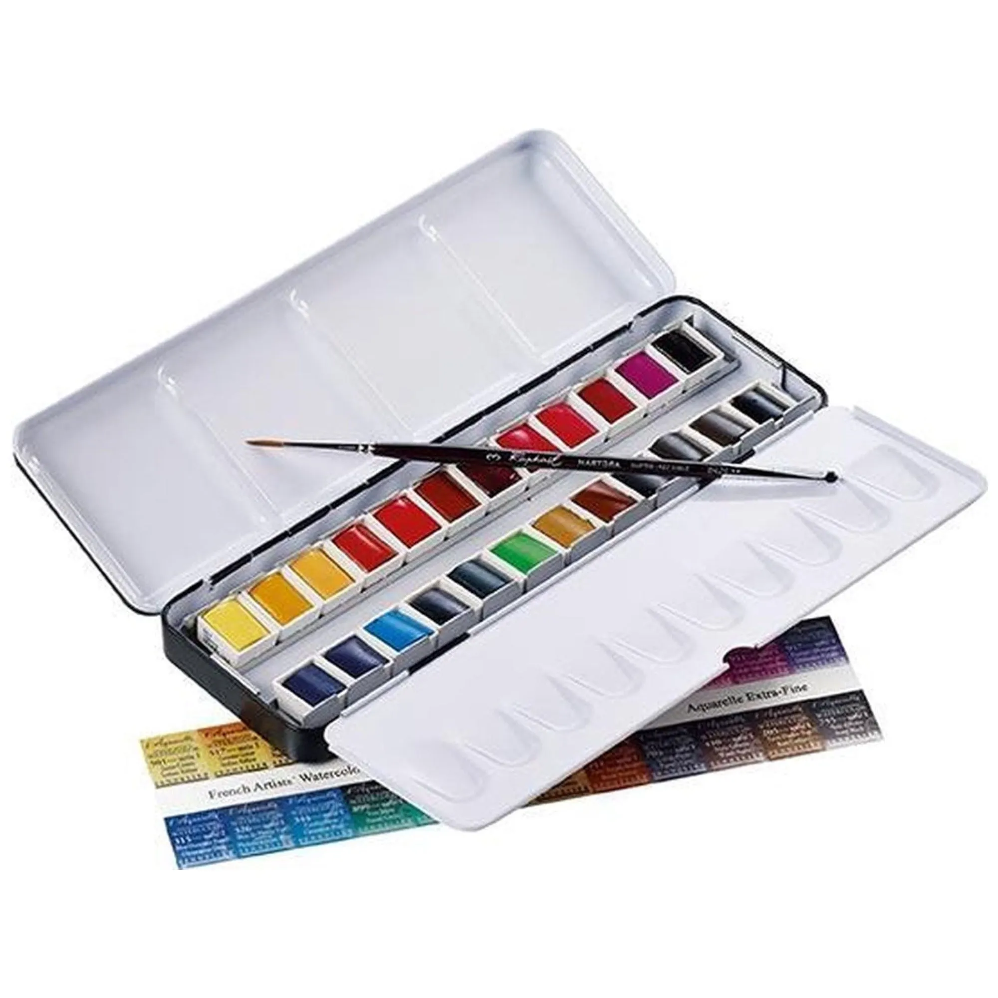 Sennelier l'Aquarelle Set - Metal Box of 24 Half Pans