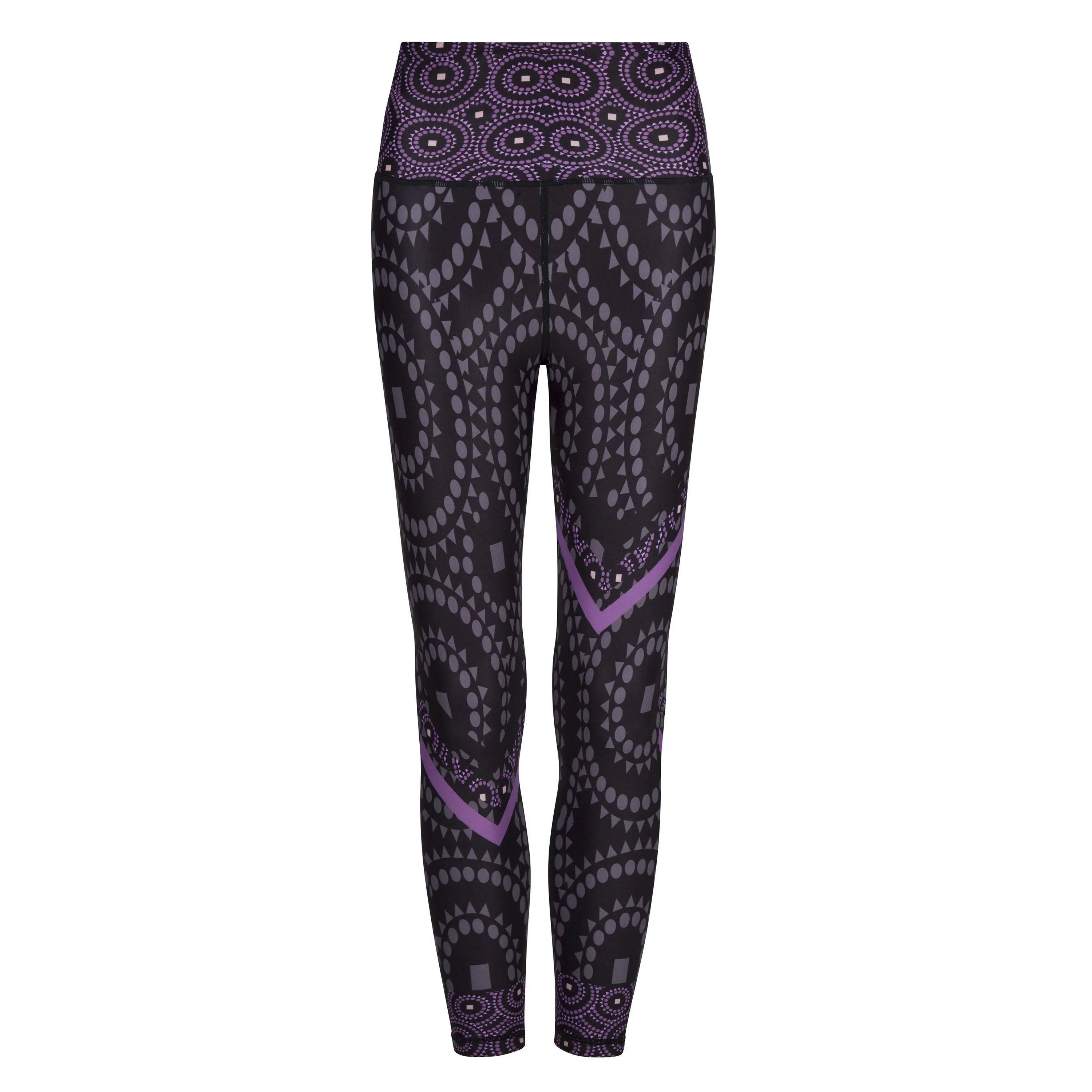 Signature On Purple Splash Leggings (No Pocket)