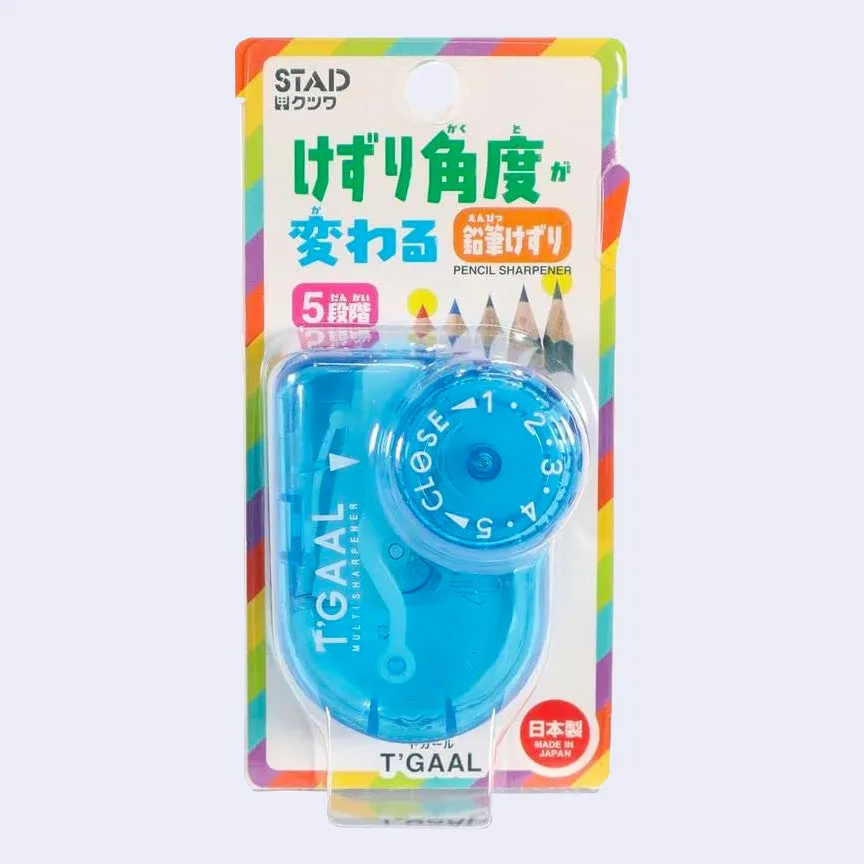 Stad: T'Gaal Adjustable Pencil Sharpener (Clear Blue)