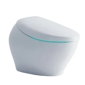 TOTO MS903CUMFX#01 NEOREST NX2 Dual Flush 1.0 or 0.8 GPF Toilet with Integrated Bidet Seat and eWater  and ActiLight