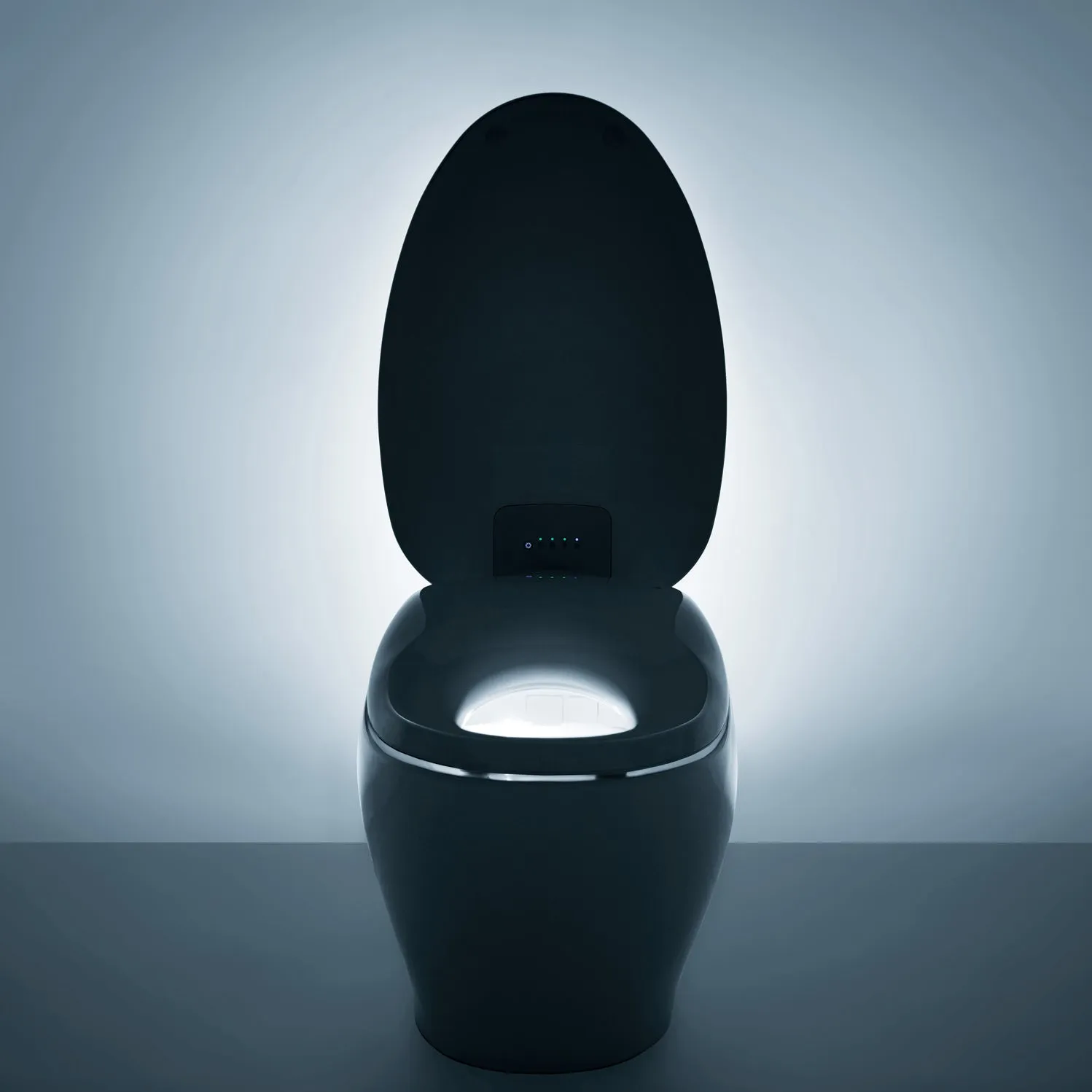 TOTO MS903CUMFX#01 NEOREST NX2 Dual Flush 1.0 or 0.8 GPF Toilet with Integrated Bidet Seat and eWater  and ActiLight