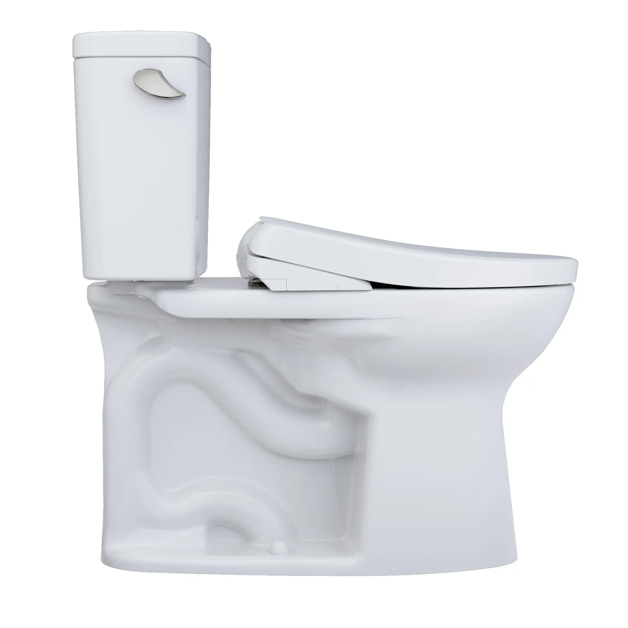 TOTO MW7764736CSG#01 Drake WASHLET  Two-Piece TORNADO FLUSH Toilet with S7A Bidet Seat, Cotton White