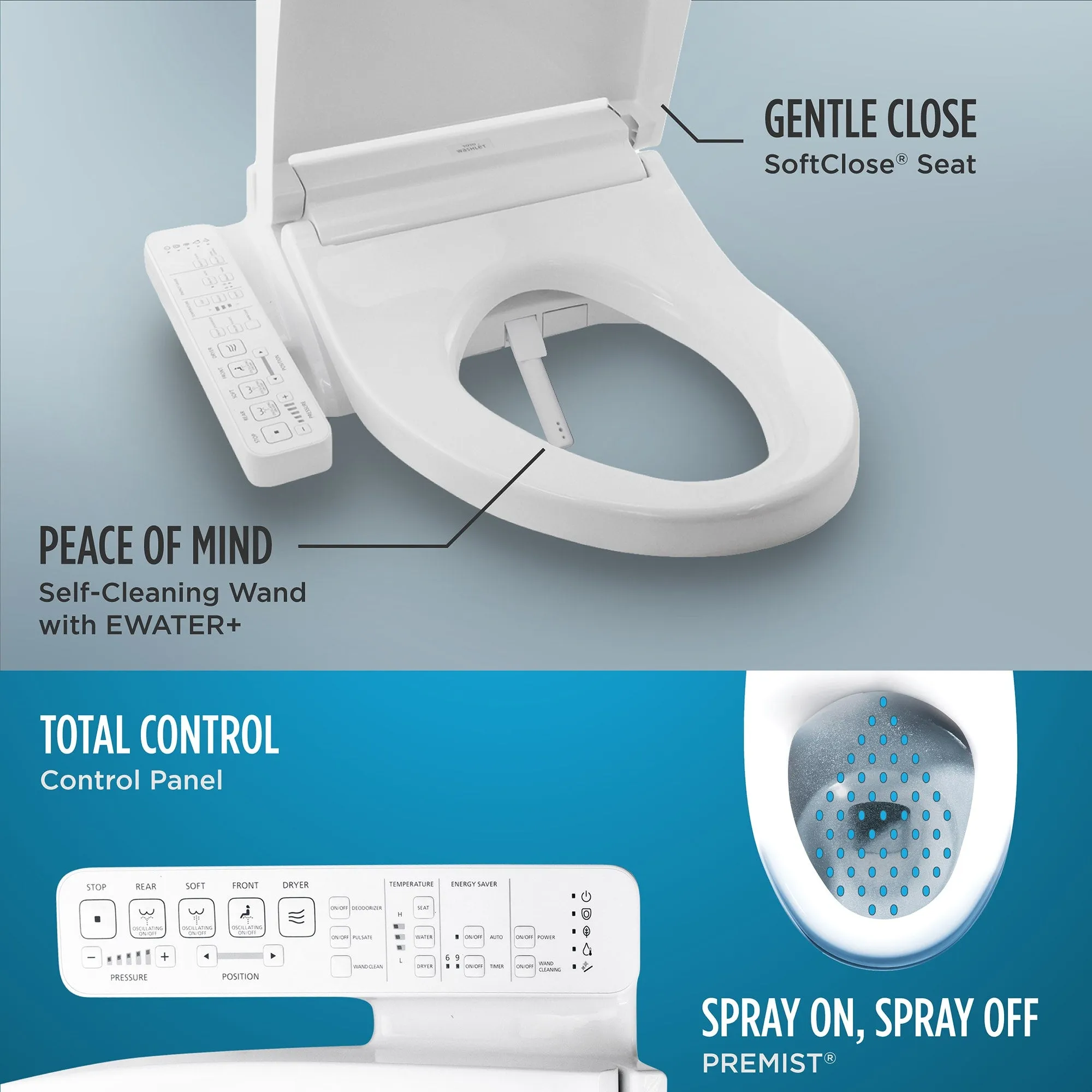 TOTO MW9743074CEFG#01 WASHLET  Eco Guinevere 1.28 GPF Toilet with C2 Bidet Seat, Cotton White