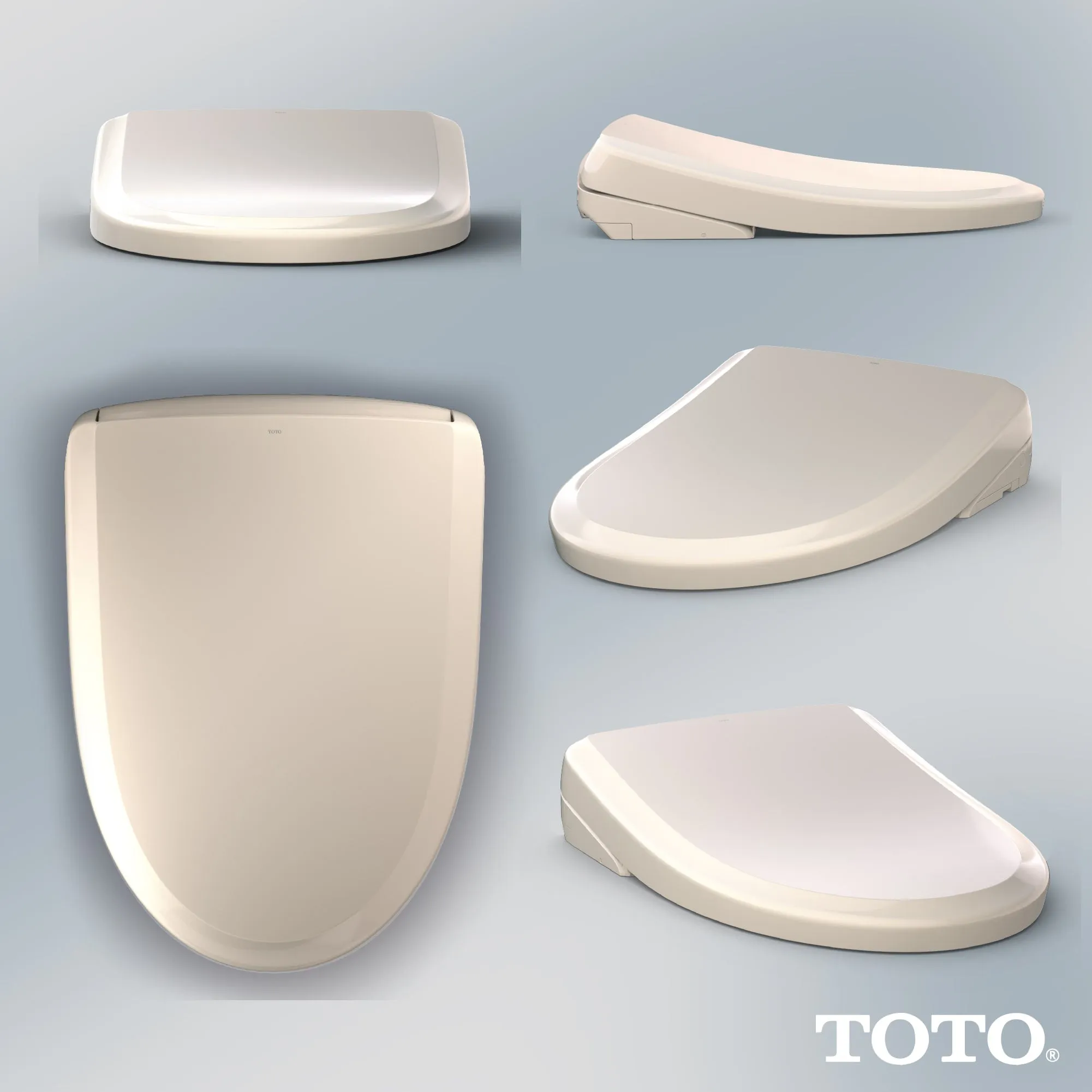 TOTO SW4734#12 WASHLET S7A Electronic Bidet Toilet Seat with eWater  Bowl and Wand Cleaning, Elongated, Sedona Beige