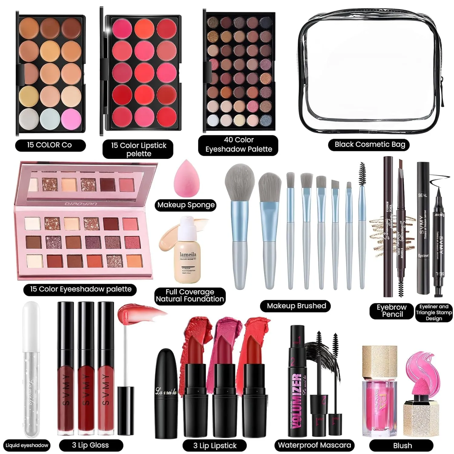 Ultimate Teen Makeup Kit: Travel-Friendly Eyeshadow Palettes, Lip Colors & Essentials for All Levels