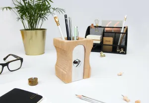 Wood Sharpener Desk Tidy - Light